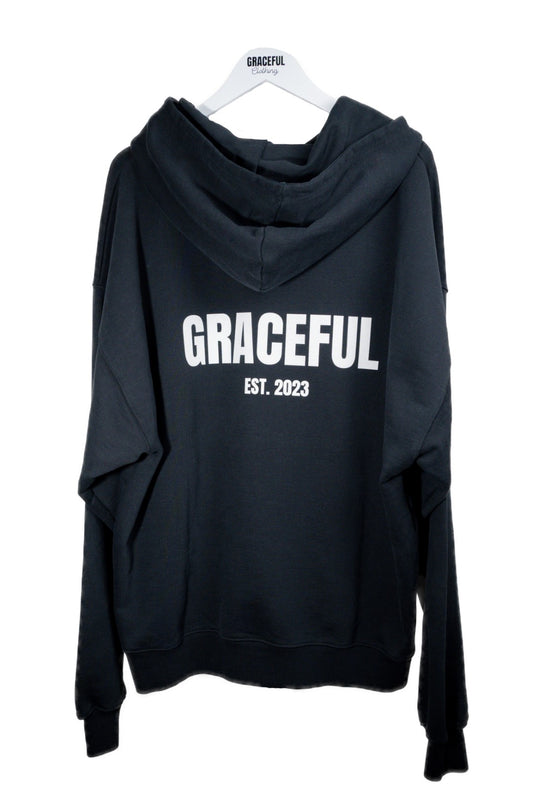 The Graceful Signature Hoodie - Black & White
