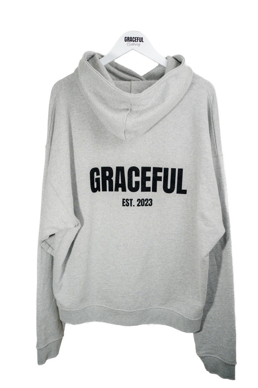 The Graceful Signature Hoodie - Grey & Black